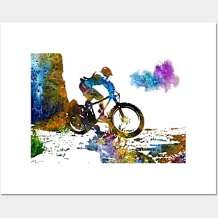 Mountain biking Posters and Art